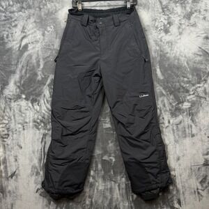LL Bean Snow Pants Womens S Black Insulated Ski Winter Trousers 0GGA2
